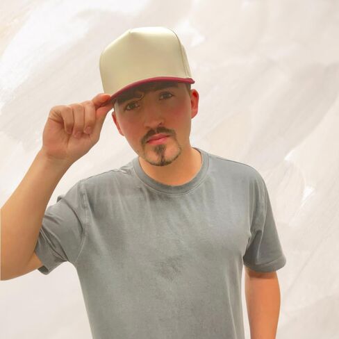 Two-Tone Blank Snapback Hat - Classic Blank Trucker Hat for Men & Women - Minimalist Baseball Cap with Foam Front in Saudi Arabia