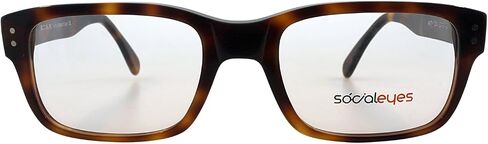 SocialEyes Men Italian Handmade Square Acetate Eyeglasses, Non-Prescription/Rx-able Designer Glasses Frame in Saudi Arabia