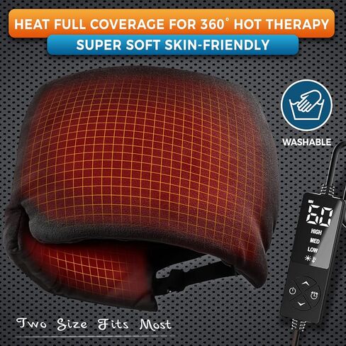 sticro Form Fitting Heated Headache Cap, 3 Temp Settings Steam Migraine Hat Heated Eye Mask for Dry Eyes, Sinus Pressure Relief, Tension Headache (Small) in Kuwait