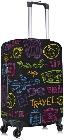 Vincent Van Gogh Starry Sky Night Luggage Cover Washable Suitcase Protector, Luggage Tag Travel Birthday Gifts For Men Women (XL 29-32 Inch Luggage) in Kuwait