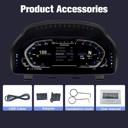 12.3 "Digital Dash Cluster لـ BMW 5 6 7 Series X3 X4 X5 x6 F01 F07 F15 F15 F16 F18 F25 F26 Digital Cluster SPEEDLOUSE in Saudi Arabia