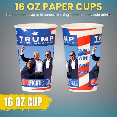 Smygoods 24oz Paper Coffee Cups With Lids, Paper Hot Cups With Lids, 50 Count in Saudi Arabia