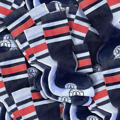 علاج العظام القديم | ONT Performance Crew Socks with Classic Stripes | مثالي للتزلج على الجليد والتزلج على الجليد BMX in Kuwait