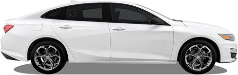 Slickmod Chrome Delete Blackout Vinyl Overlay for 2019-2024 Chevy Malibu Window Trim (Gloss Black) in Saudi Arabia