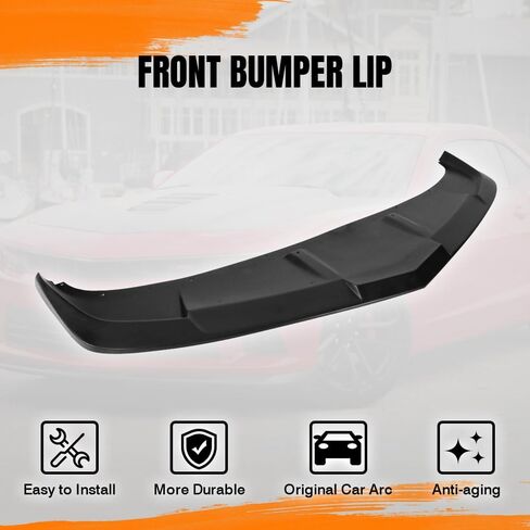 Front Bumper Lip Spoiler Compatible with 2014-2015 Chevy Camaro SS Only, PU Unpainted 1LE Style Add-on Front Splitter Air Dam Chin Protector in Saudi Arabia