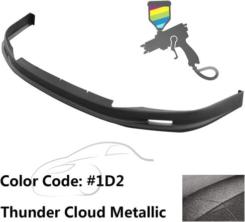 Front Bumper Lip Compatible with 2003-2004 Toyota Corolla, Black PP Guard Protection Finisher Under Chin Spoiler by IKON MOTORSPORTS in Saudi Arabia