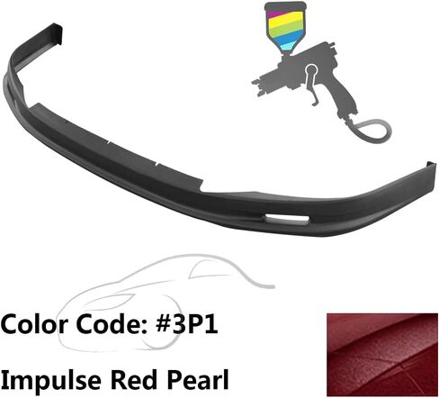 Front Bumper Lip Compatible with 2003-2004 Toyota Corolla, Black PP Guard Protection Finisher Under Chin Spoiler by IKON MOTORSPORTS in Saudi Arabia
