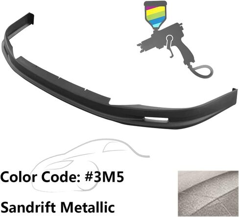 Front Bumper Lip Compatible with 2003-2004 Toyota Corolla, Black PP Guard Protection Finisher Under Chin Spoiler by IKON MOTORSPORTS in Saudi Arabia