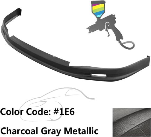 Front Bumper Lip Compatible with 2003-2004 Toyota Corolla, Black PP Guard Protection Finisher Under Chin Spoiler by IKON MOTORSPORTS in Saudi Arabia