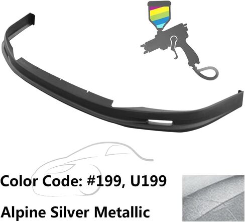 Front Bumper Lip Compatible with 2003-2004 Toyota Corolla, Black PP Guard Protection Finisher Under Chin Spoiler by IKON MOTORSPORTS in Saudi Arabia