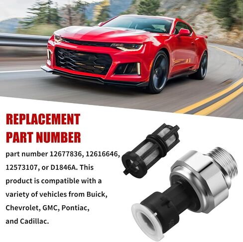 12673134 Oil Pressure Sensor Compatible with 2009-2020 Chevy Chevrolet Silverado 1500 2500 3500 Express Avalanche Camaro Tahoe Colorado Silverado Equinox Suburban, GMC Savana Sierra in Saudi Arabia