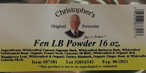 Fen Lower Bowel Powder - 16 oz by Christophers Original Formulas in Kuwait