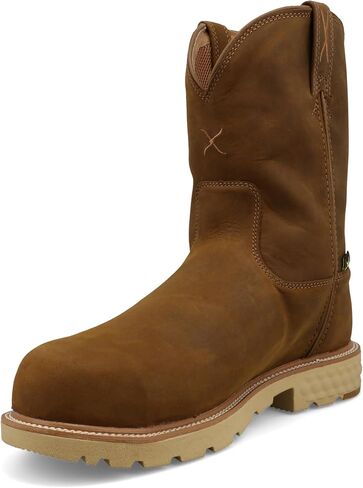Twisted X Men's 10" Work Boot, Round Toe Nano Toe with CellStretch in Saudi Arabia