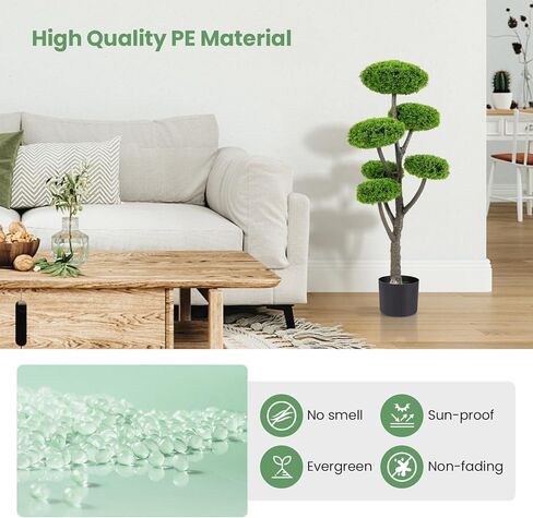 GOPLUS TOPRESIAL TOPREARY TREE ، 44 '' 'TOPIARY indoor/outword outivor in Kuwait