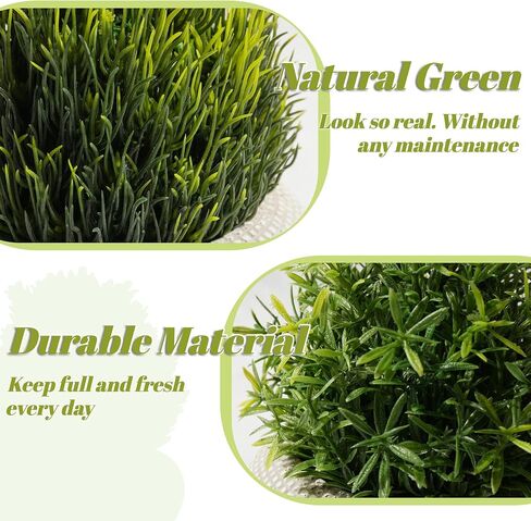 2Pack Small Fake Plants, Artificial Plants Indoor in Cement Planter, Faux Plants Indoor for Home Bathroom Bedroom Kitchen Office Room Decor - Yellowish Green-Rosemary in Kuwait