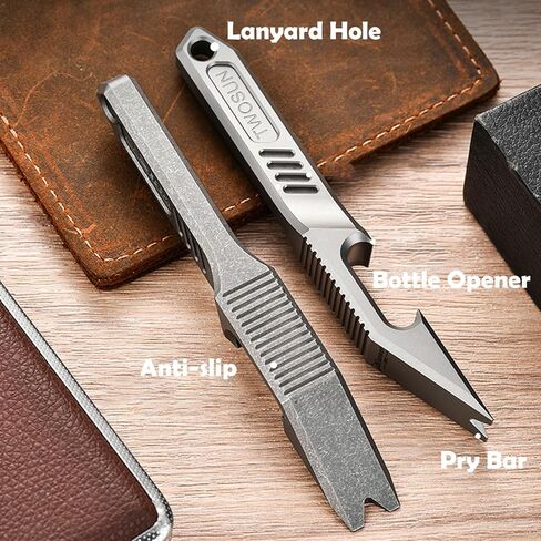 EDC PRY BAR BONGE PENER TITANIUM CROWBAR SCELDRIVER SIZE SIZE EDC Multi Tool in Kuwait