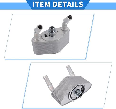 Engine Oil Cooler Kit Compatible for Ford F-150 2011-2023, Durable Aluminum Alloy Silver Tone Transmission Oil Cooler with Bolt in Saudi Arabia