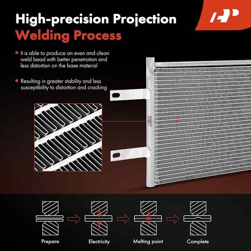 A-Premium Transmission Oil Cooler Compatible with Dodge Ram 2500/Ram 3500 2003-2009, 5.9L 8.0L Replace# 52028915AE in Saudi Arabia