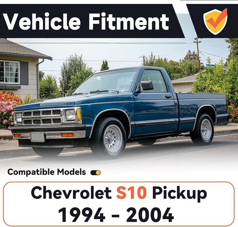 مجموعة زوج ذراع الذراع الأمامية للزجاج الأمامي متوافق مع Chevy S10 Pickup 1994-2004 Side Driver Side و Pront Passenger Side Wiper Arm مجموعة استبدال# W0182-V316273 in Kuwait