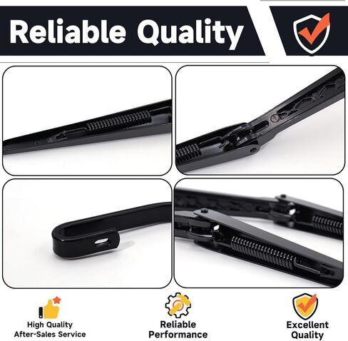 مجموعة زوج ذراع الذراع الأمامية للزجاج الأمامي متوافق مع Chevy S10 Pickup 1994-2004 Side Driver Side و Pront Passenger Side Wiper Arm مجموعة استبدال# W0182-V316273 in Kuwait