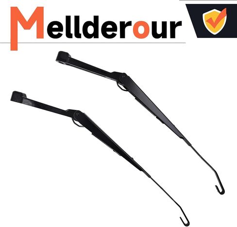 مجموعة زوج ذراع الذراع الأمامية للزجاج الأمامي متوافق مع Chevy S10 Pickup 1994-2004 Side Driver Side و Pront Passenger Side Wiper Arm مجموعة استبدال# W0182-V316273 in Kuwait