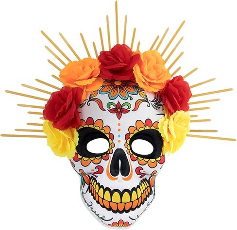 Day of The Dead Masks 3Pcs Skull Full Face Mask for Halloween Cosplay Mexican Masquerade Party Costume in Saudi Arabia