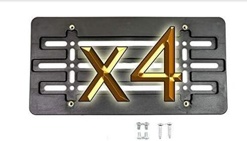 Front Bumper License Plate Tag Holder Mounting Relocator Adapter Kit Bracket for Mercedes-Benz (All Models) Quantity Discount(9.95$ to 6.50$)(Each with 2 Screws + 4 Bolts & 4 Built in Nuts) (1) in Saudi Arabia
