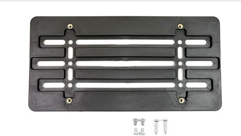 Front Bumper License Plate Tag Holder Mounting Relocator Adapter Kit Bracket for Mercedes-Benz (All Models) Quantity Discount(9.95$ to 6.50$)(Each with 2 Screws + 4 Bolts & 4 Built in Nuts) (1) in Saudi Arabia