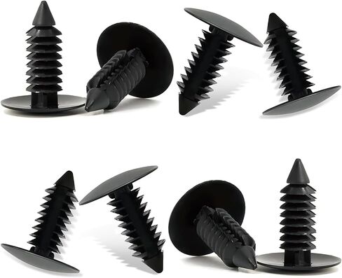Pack of 8 License Plate Hole Plugs, Car Bumper Plugs, License Plate Hole Cover Clip Fixed Fastening Buckle, Universal for Most Car (Black) in Saudi Arabia