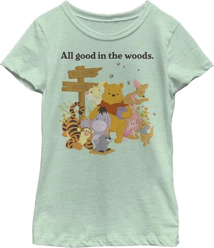 Disney Winnie Pooh in The Woods Girl's Heather Crew Tee in Saudi Arabia