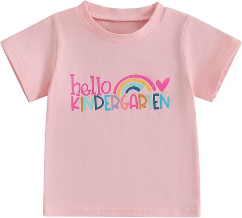 Back to School Outfits for Girls Letters First Grade Shirt First Day of School Shirt for Preschool Kindergarten in Saudi Arabia