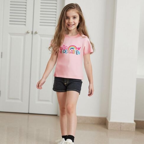 Back to School Outfits for Girls Letters First Grade Shirt First Day of School Shirt for Preschool Kindergarten in Saudi Arabia