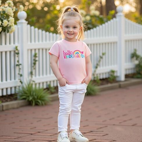 Back to School Outfits for Girls Letters First Grade Shirt First Day of School Shirt for Preschool Kindergarten in Saudi Arabia