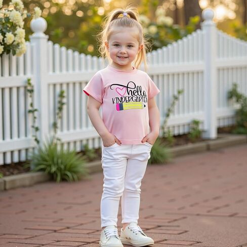 Back to School Outfits for Girls Letters First Grade Shirt First Day of School Shirt for Preschool Kindergarten in Saudi Arabia