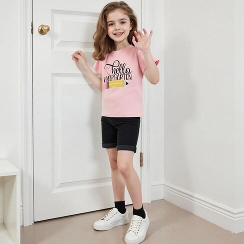 Back to School Outfits for Girls Letters First Grade Shirt First Day of School Shirt for Preschool Kindergarten in Saudi Arabia