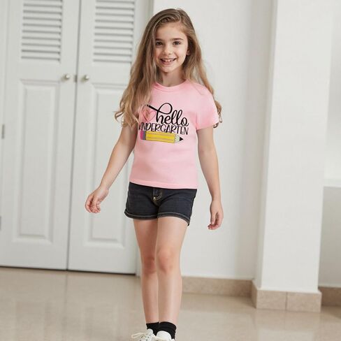 Back to School Outfits for Girls Letters First Grade Shirt First Day of School Shirt for Preschool Kindergarten in Saudi Arabia