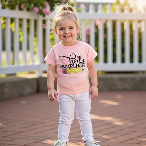 Back to School Outfits for Girls Letters First Grade Shirt First Day of School Shirt for Preschool Kindergarten in Saudi Arabia