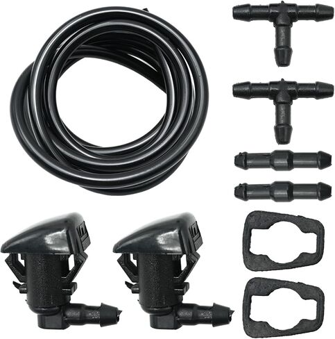 7T4Z-17603-A Front Windshield Washer Nozzles Kit Compatible with Ford Edge Focus Compatible with Lincoln MKX Base Sport Premium Sport Replaces 7T4Z-17603-A-JET 8S4Z-17603-AA 7T4Z17603A in Saudi Arabia