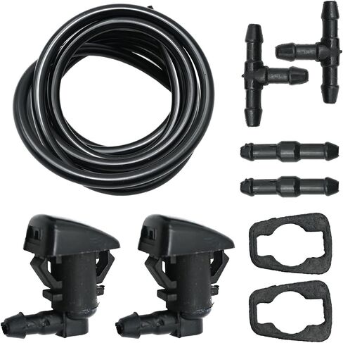 7T4Z-17603-A Front Windshield Washer Nozzles Kit Compatible with Ford Edge Focus Compatible with Lincoln MKX Base Sport Premium Sport Replaces 7T4Z-17603-A-JET 8S4Z-17603-AA 7T4Z17603A in Saudi Arabia