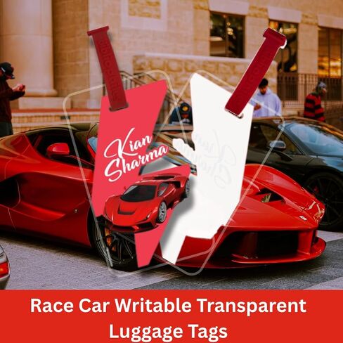 Writable Writable Transparent Bag Luggage Tags, PVC Luggage Labels for Suitcases with Name Address Phone Number Labels Travel Tag for Baggage Identity ID Labels for Trolley, Suitcase (Mermaid) in Saudi Arabia
