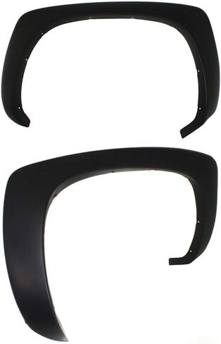 ل Cadillac Escalade ESV Fender Flare 2003 2004 2005 2006 Driver and Passenger Side Paul/Set | الخلفية | ث/الحبيبات جينيش | سوداء سوداء | البلاستيك | GM1768104 + GM1769104 | 15762738 + 15762739 in Kuwait