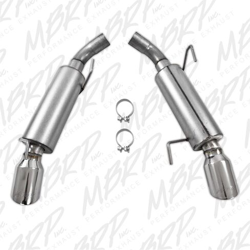 MBRP S7200AL Dual Mufflers Axle Back, Split Rear Exhaust System (Aluminized Steel) in Saudi Arabia