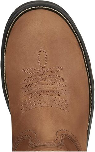 Tony Lama Men's Boom Saddle Cowwhide Cown on Western Work Boot Composite Toe - TW3413 in Kuwait