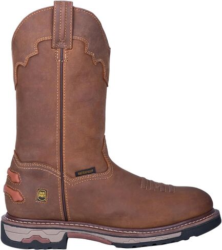 Dan Post Mens Journeyman 11 Inch Waterproof Soft Toe Work/Duty - Brown in Saudi Arabia