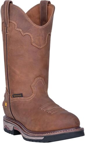 Dan Post Mens Journeyman 11 Inch Waterproof Soft Toe Work/Duty - Brown in Saudi Arabia
