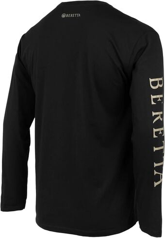 Beretta Men's Trident Logo عرضة متينة متعددة الأغراض مزيج قطن مريح مزيج مضلع للطاقم in Saudi Arabia