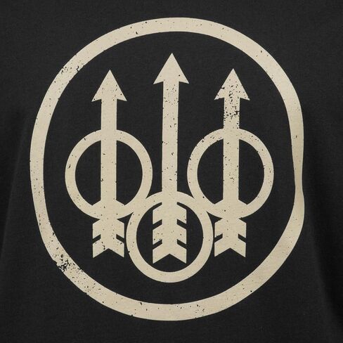 Beretta Men's Trident Logo عرضة متينة متعددة الأغراض مزيج قطن مريح مزيج مضلع للطاقم in Saudi Arabia