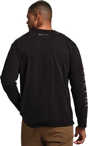 Beretta Men's Trident Logo عرضة متينة متعددة الأغراض مزيج قطن مريح مزيج مضلع للطاقم in Saudi Arabia