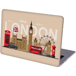Compatible with MacBook Pro 13 inch, Hard Protective Shell with Keyboard Cover (M1 A2338 A2289 A2251 A2159 A1989 A1706 A1708, 2016-2020 Release) - London Skyline - MC7401