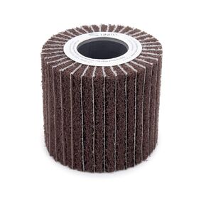 C.S. Unitec PTX Interleaf Combi Wheel | 180 Grit Metal & Wood Buffer Polisher Machine Attachment for Grinder Tool | 4" Diameter x 6" Wide (47323)